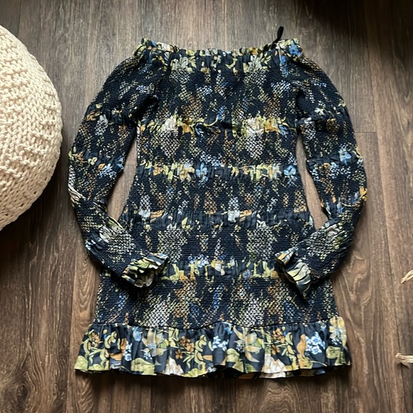 Sir Off the Shoulder Floral Dress - Picture 1 of 4